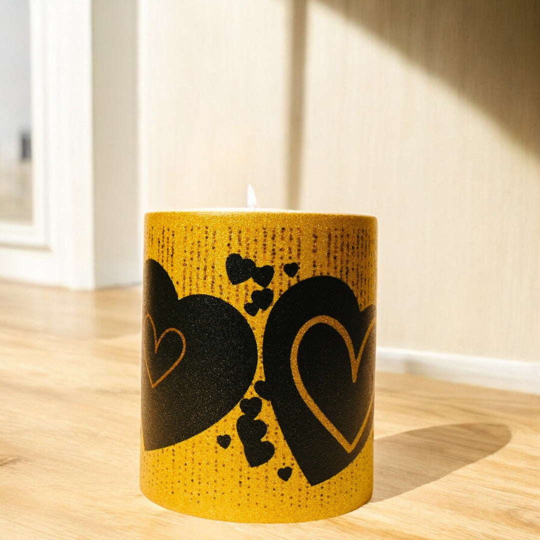 "The Hearts of Black & Gold" Ceramic Mug