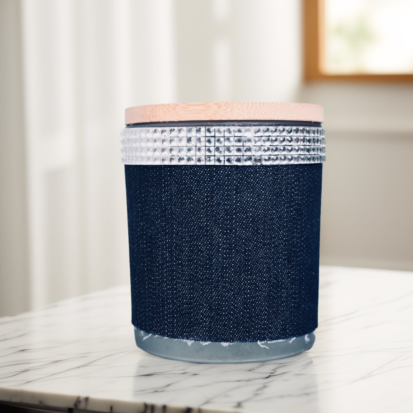 Denim & Diamonds to Boot Coconut-Apricot Wax Candle (10oz)