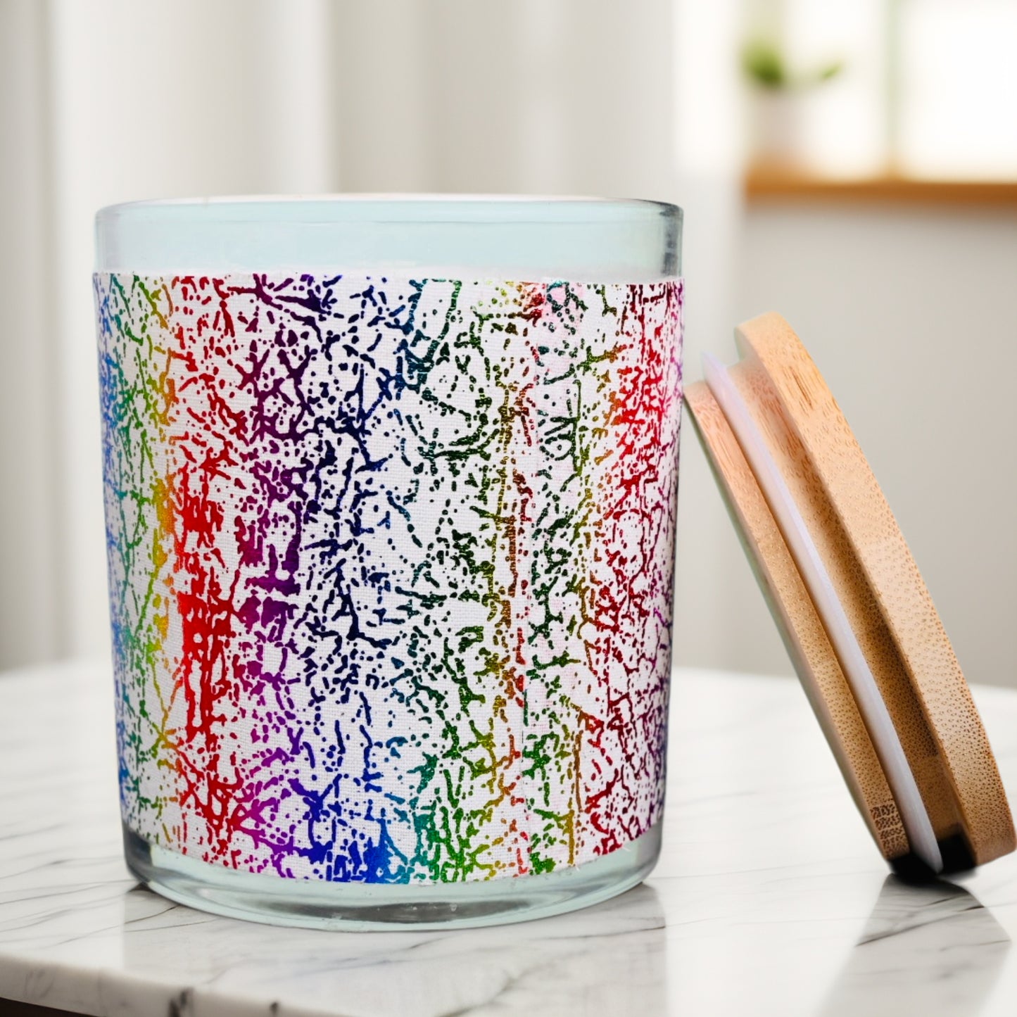 Metallic Graffiti Soy Wax Blend Candle (16oz)