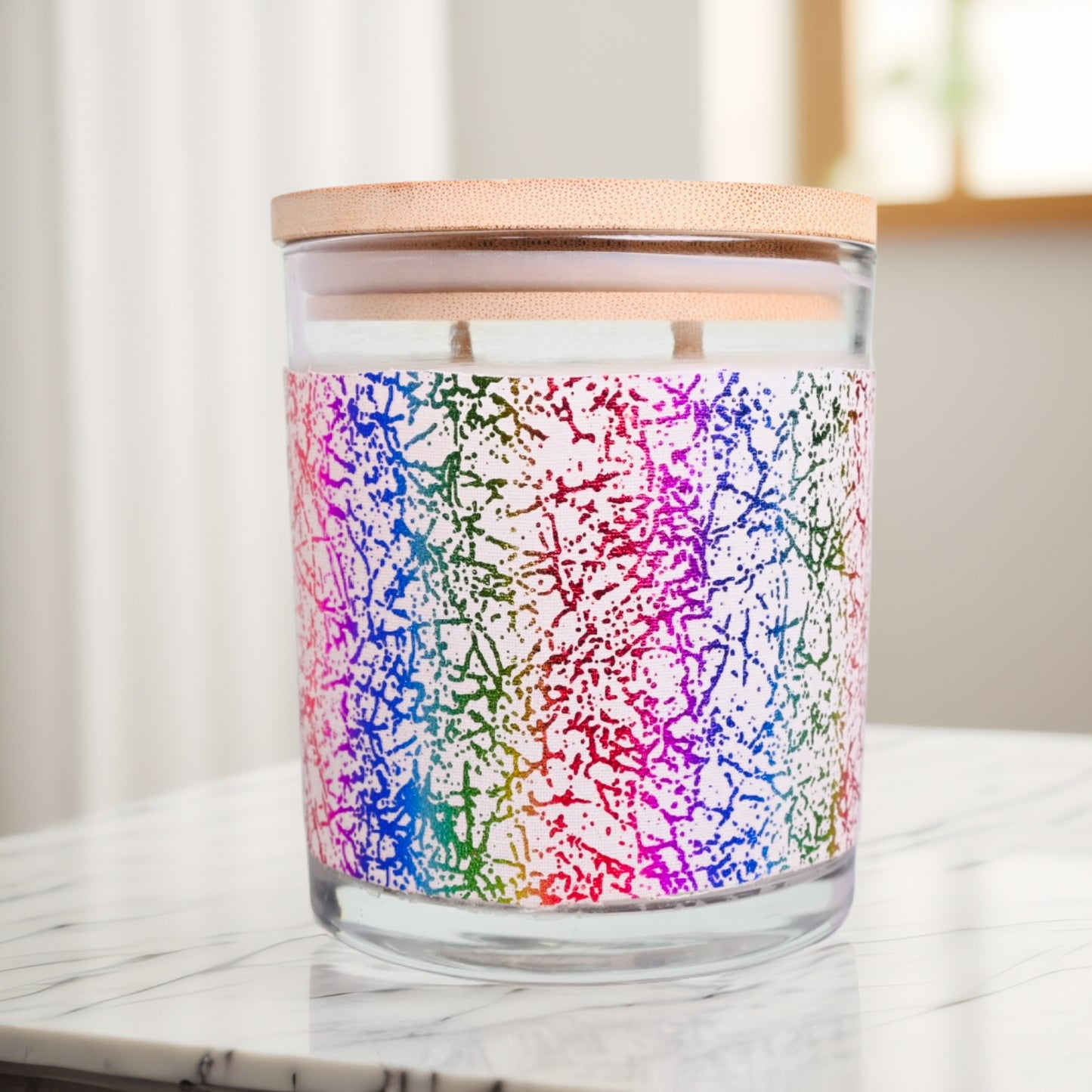 Metallic Graffiti Soy Wax Blend Candle (16oz)