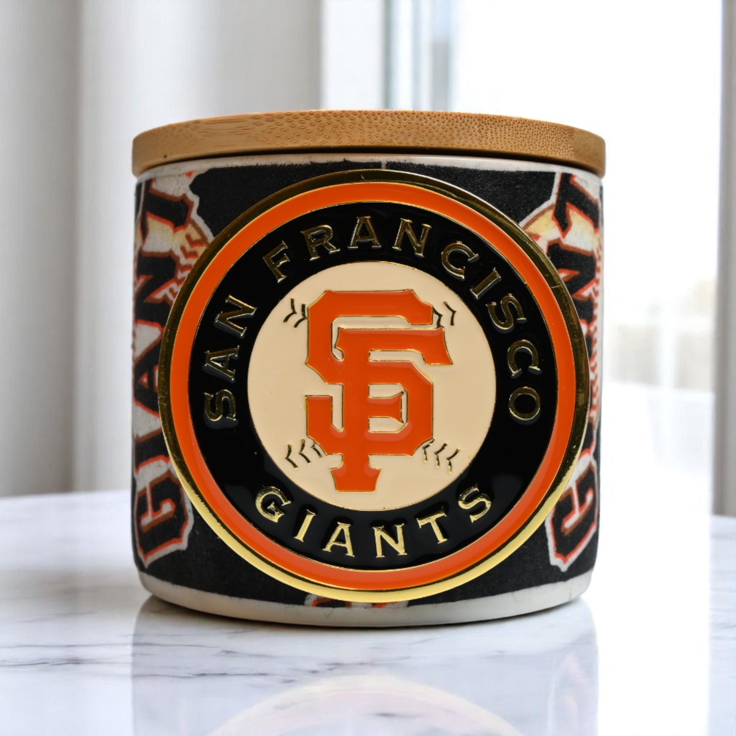 Go SF Giants! Coconut-Apricot Wax Candle (16oz)