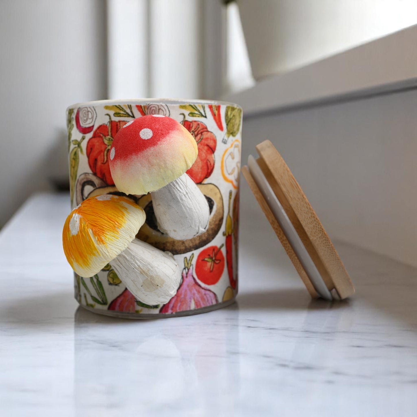 Whimsy Garden Coconut-Apricot Wax Candle (10oz)