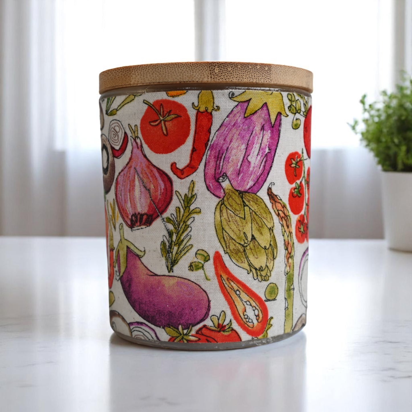 Whimsy Garden Coconut-Apricot Wax Candle (10oz)