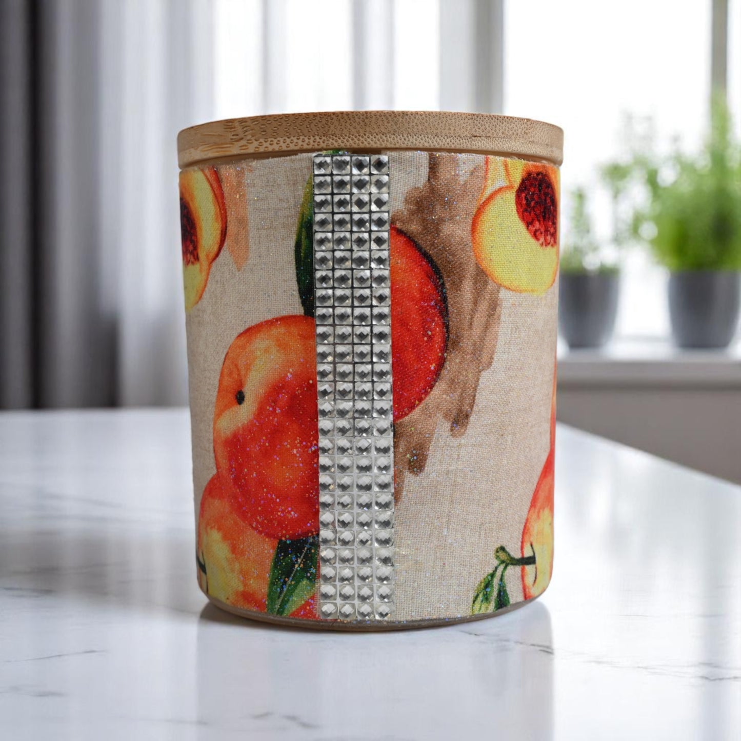 Peachy Keen Coconut-Apricot Wax Candle (10oz)