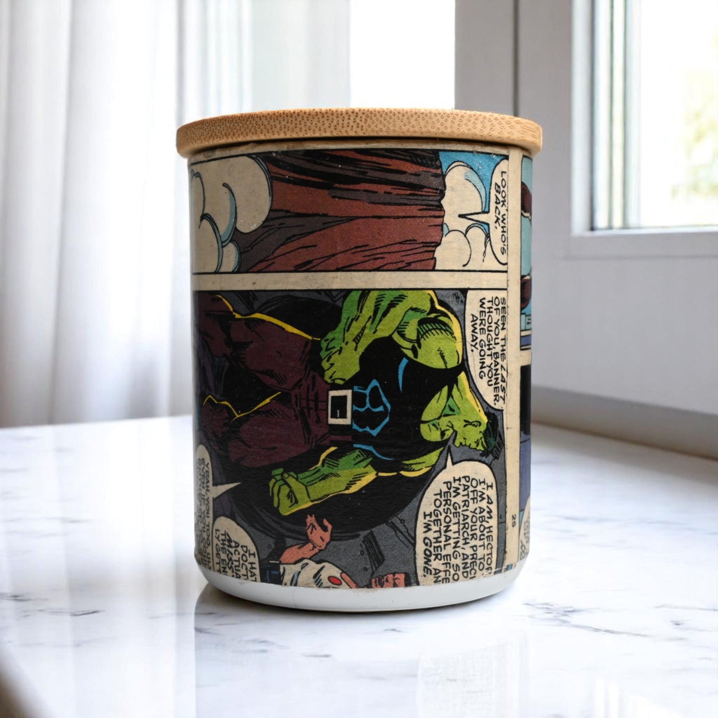 1993 The Incredible Hulk in Comic Coconut-Apricot Wax Blend Candle #1 (10oz)