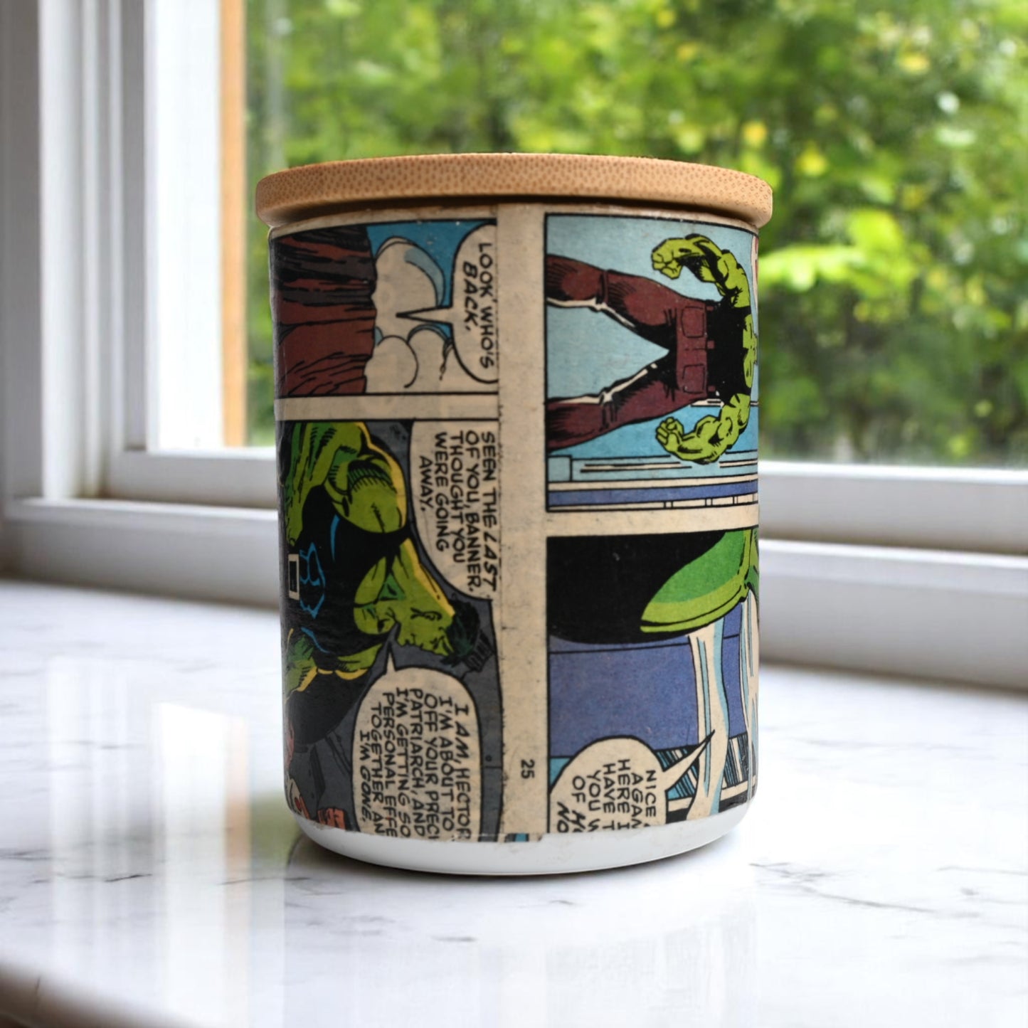 1993 The Incredible Hulk in Comic Coconut-Apricot Wax Blend Candle #1 (10oz)