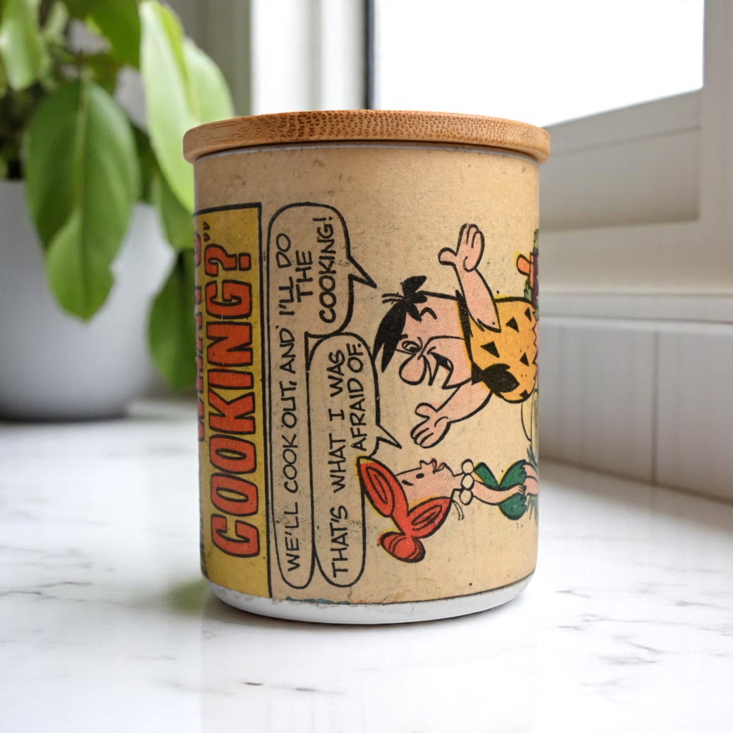 1971 Yabba Dabba Do in Comic Coconut-Apricot Wax Blend Candle #1 (10oz)