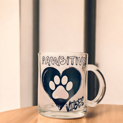 "Pawsitive Vibes" Ceramic Mug