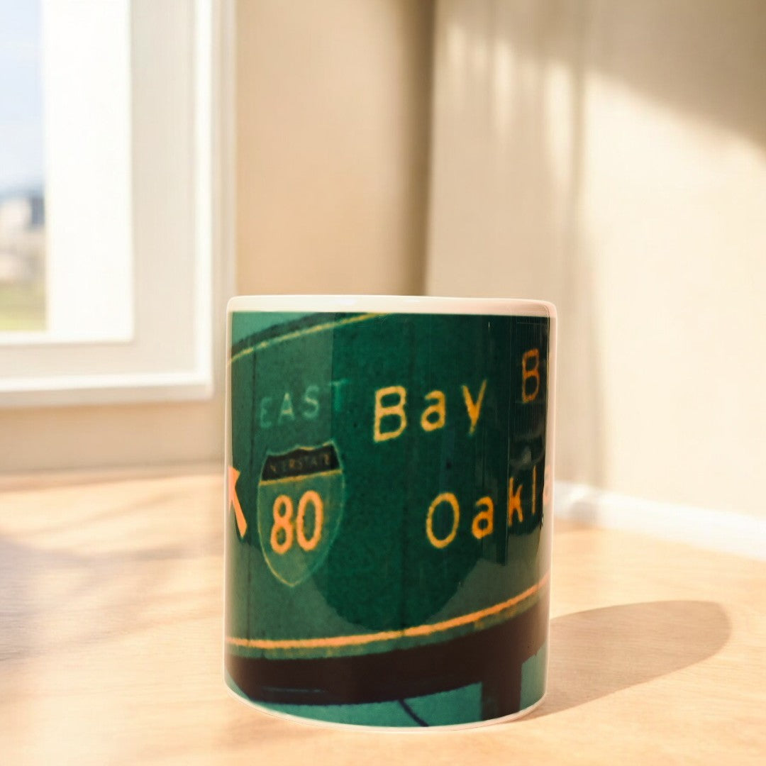 80 E to Oakland-Bay Bridge Ceramic Mug (Self Photographed)
