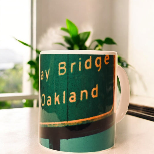 80 E to Oakland-Bay Bridge Ceramic Mug (Self Photographed)
