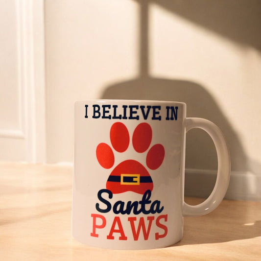 "I Believe in Santa Paws" Ceramic Mug