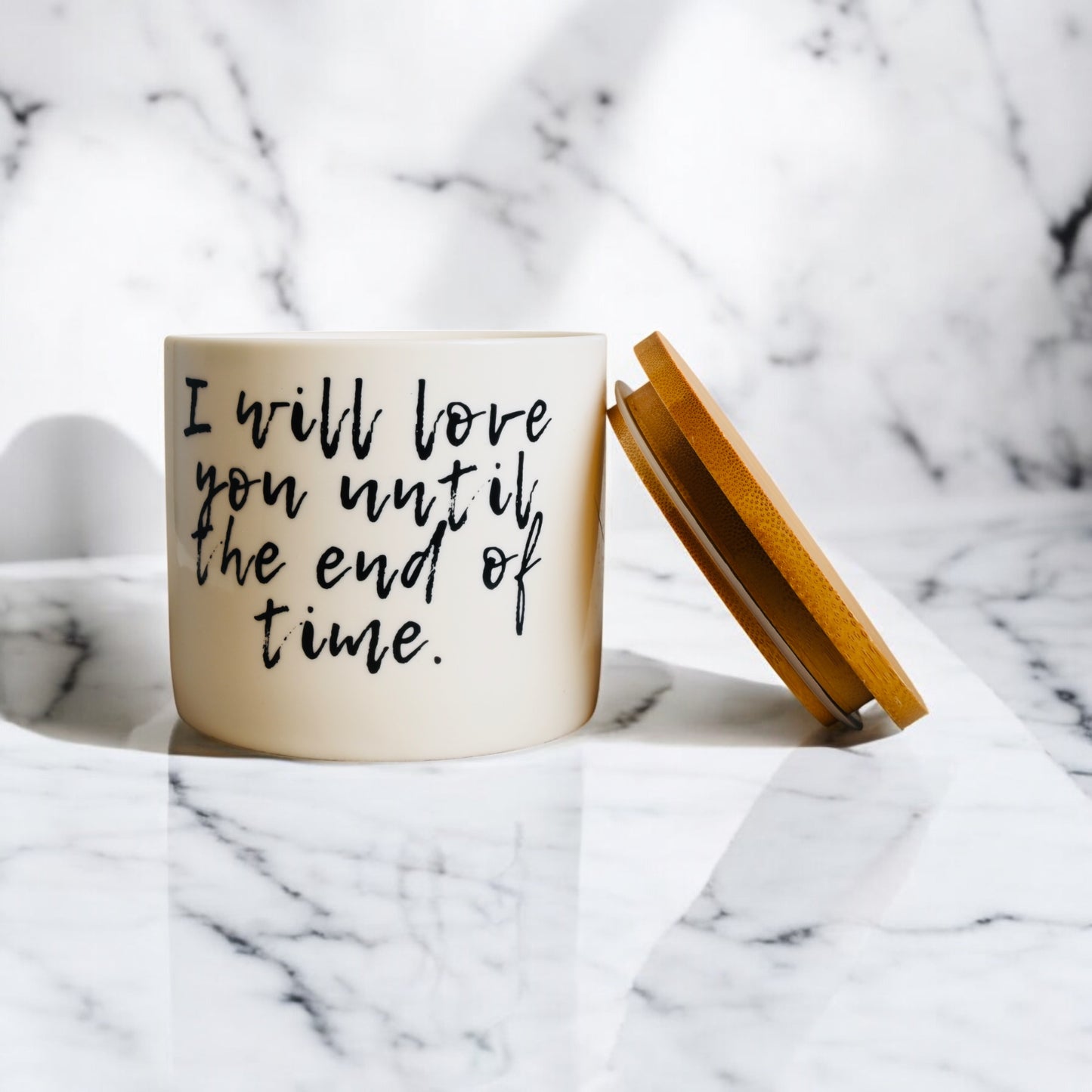 "I Will Love You Until The End of Time" Coconut-Apricot Blend Candle (16oz)
