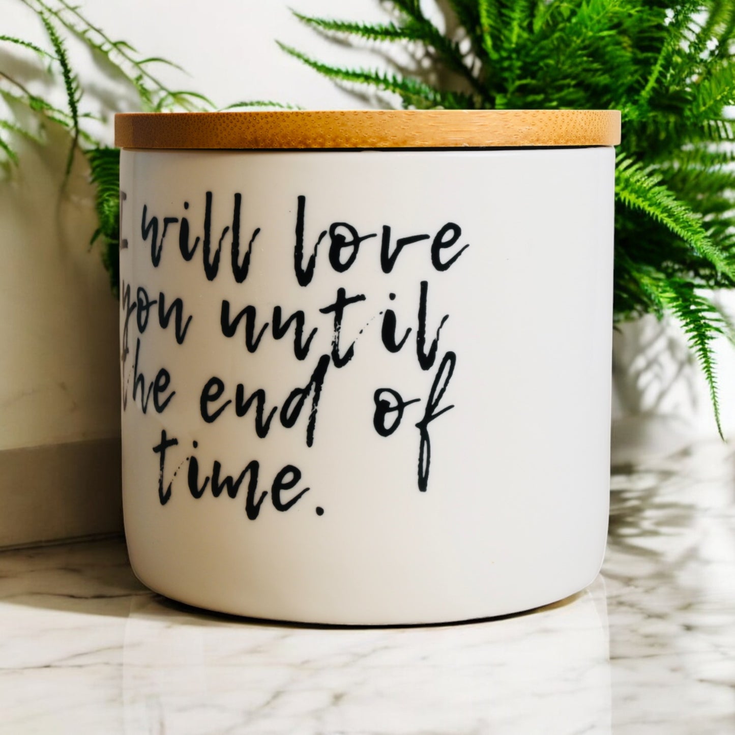 "I Will Love You Until The End of Time" Coconut-Apricot Blend Candle (16oz)