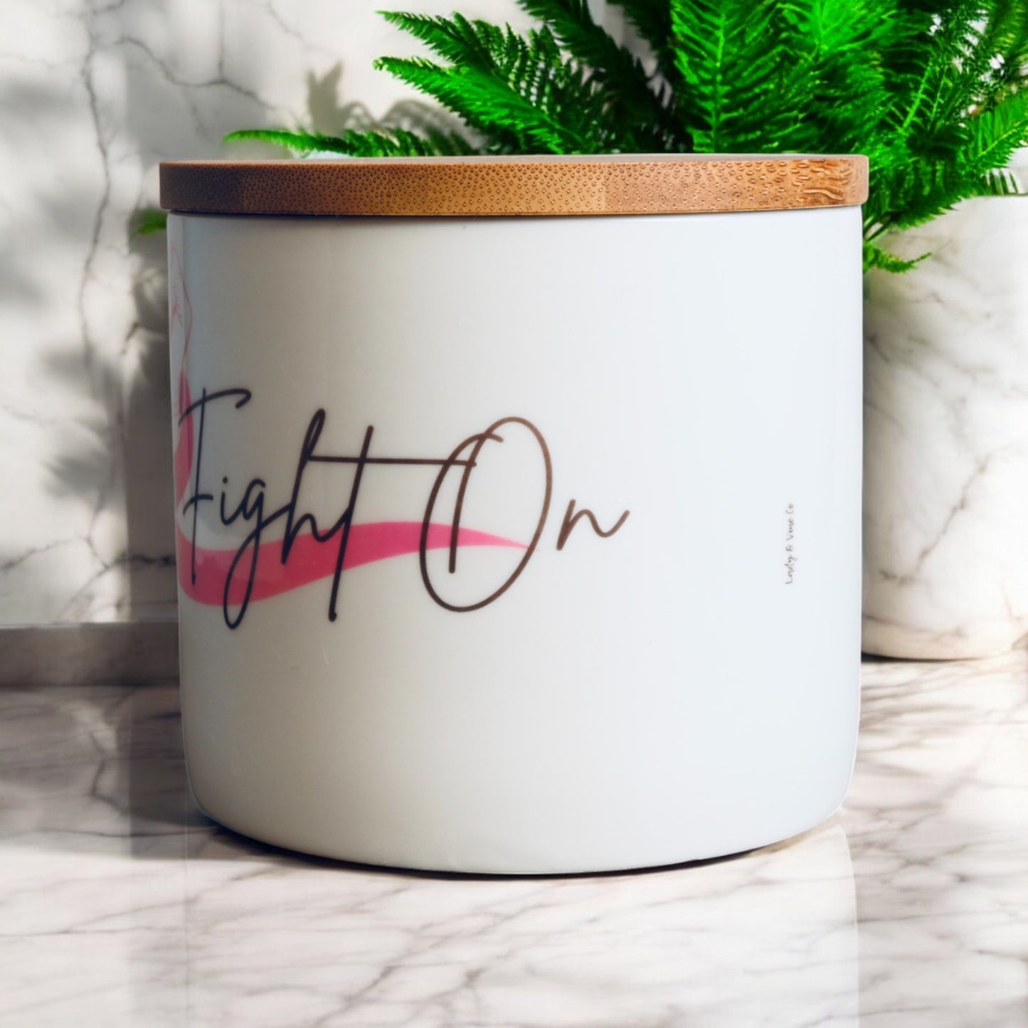 Fight On (Beat Breast Cancer) Coconut-Apricot Blend Candle (16oz)