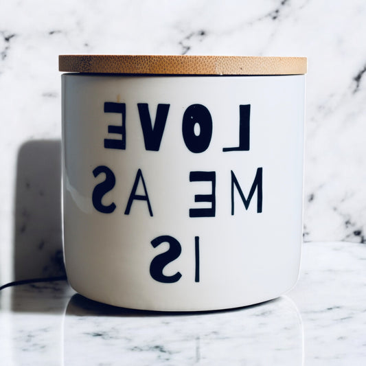 "Love Me As Is" Coconut-Apricot Blend Candle (16oz)