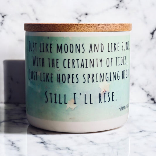 "Still I Rise" Coconut-Apricot Wax Blend Candle (16oz)