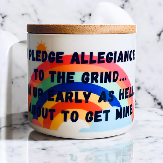 "Out Here Grindin'" Coconut-Apricot Blend Candle