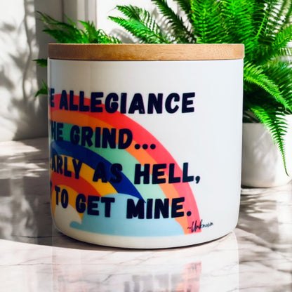 "Out Here Grindin'" Coconut-Apricot Blend Candle