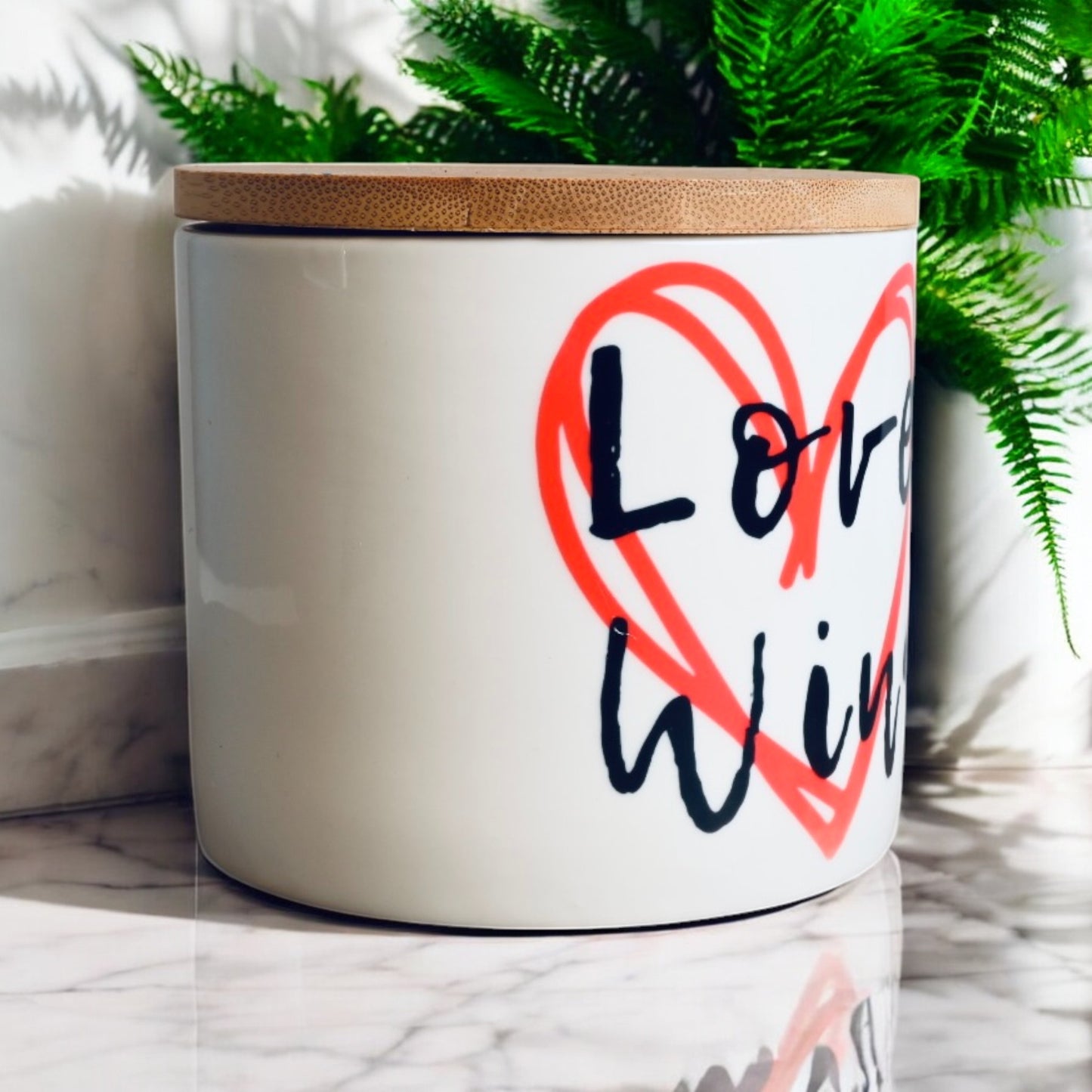 "Love Wins" Coconut-Apricot Wax Candle (16oz)