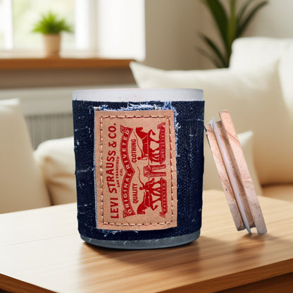 Vintage "Worn & Torn" Levi in Denim Soy Wax Blend Candle
