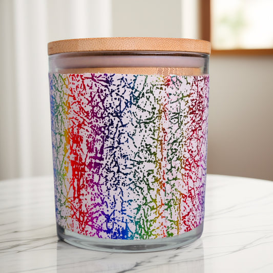 Metallic Graffiti Soy Wax Blend Candle (16oz)