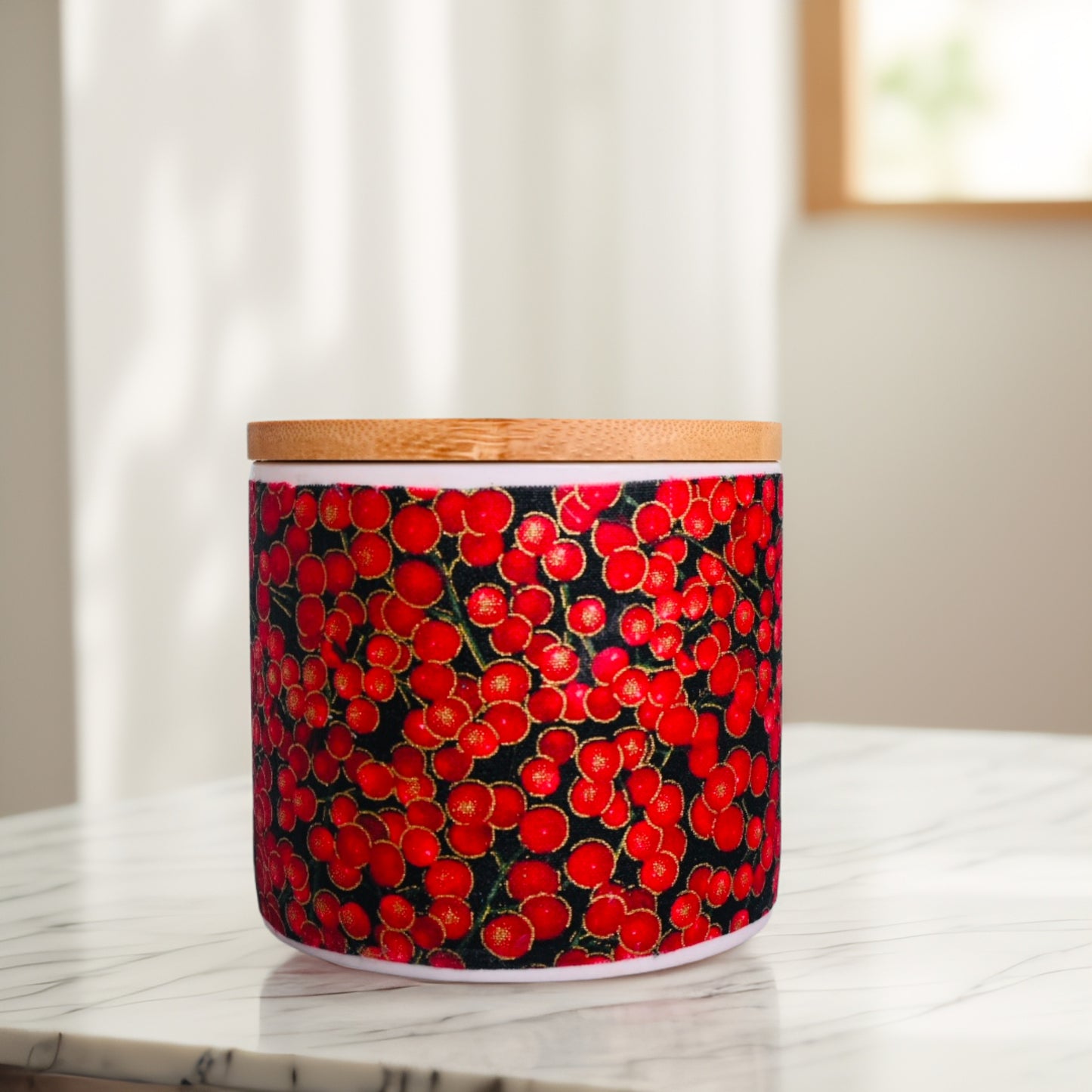 "With a Cherry on Top" Coconut-Apricot Blend Candle (16oz)