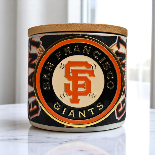 Go SF Giants! Coconut-Apricot Wax Candle (16oz)