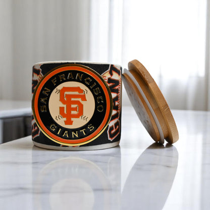 Go SF Giants! Coconut-Apricot Wax Candle (16oz)