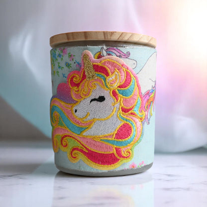 Unicorn Dreams Coconut-Apricot Wax Candle (10oz)