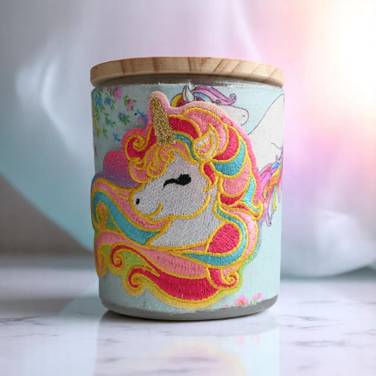 Unicorn Dreams Coconut-Apricot Wax Candle (10oz)