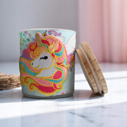 Unicorn Dreams Coconut-Apricot Wax Candle (10oz)