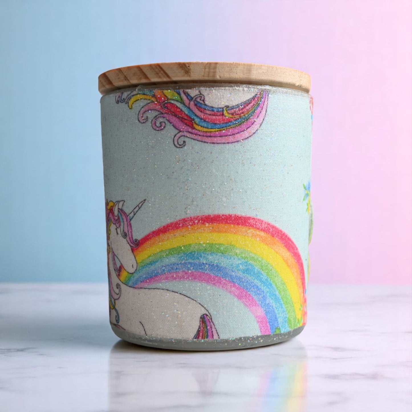 Unicorn Dreams Coconut-Apricot Wax Candle (10oz)