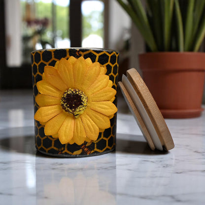 Oh Honey!! Coconut-Apricot Wax Candle (10oz)