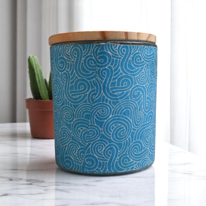 Blue Drift Coconut-Apricot Wax Candle (10oz)