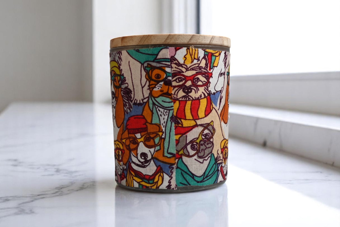 "Who Let the Dogs Out?"Coconut-Apricot Wax Candle (10oz)