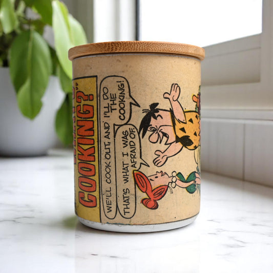 1971 Yabba Dabba Do in Comic Coconut-Apricot Wax Blend Candle #1  (10oz)