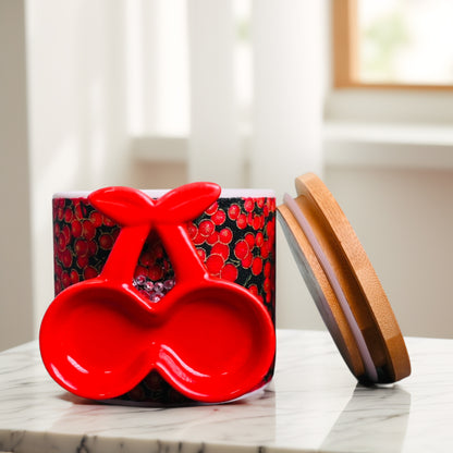 "With a Cherry on Top" Coconut-Apricot Blend Candle (16oz)