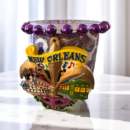 Mardi Gras Coconut-Apricot Wax Blend Candle (10oz)