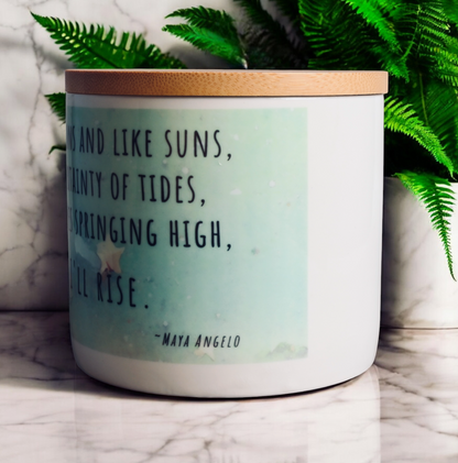 "Still I Rise" Coconut-Apricot Wax Blend Candle (16oz)